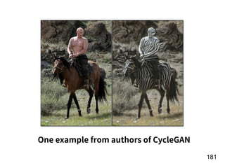 !181
One example from authors of CycleGAN
 