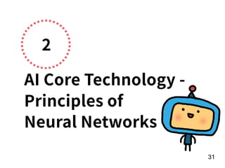2
AI Core Technology -
Principles of  
Neural Networks
!31
 