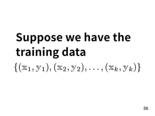 Suppose we have the
training data
!56
 