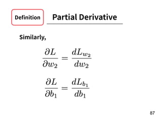 !87
Similarly,
Partial DerivativeDeﬁnition
 