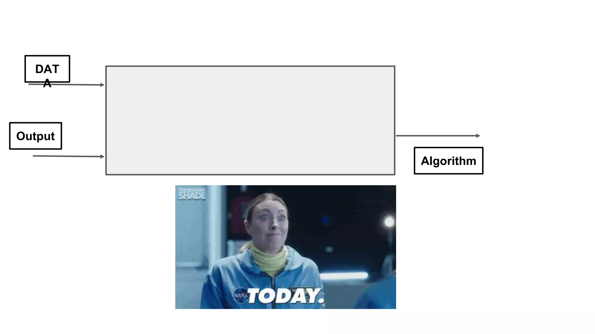 DAT
A
Algorithm
Output
 