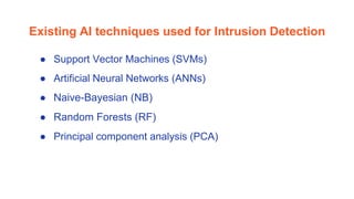 Deep learning approach for network intrusion detection system | PPTX