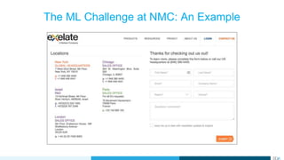 The ML Challenge at NMC: An Example
 