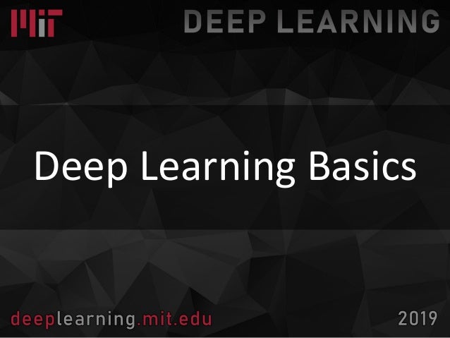 intro to deep learning mit