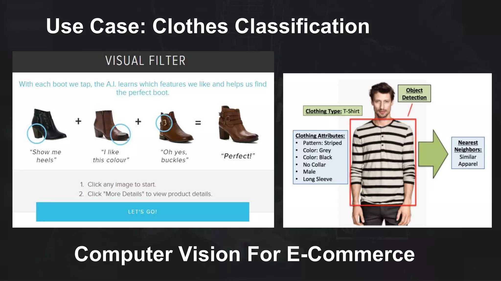 Use Case: Clothes Classification
Computer Vision For E-Commerce
 