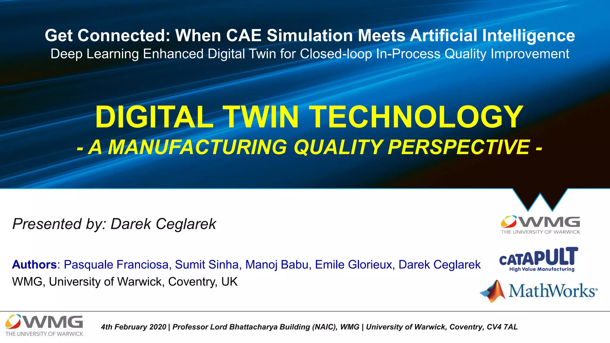 Deep learning enhanced digital twin for Closed-loop In-Process Quality ...