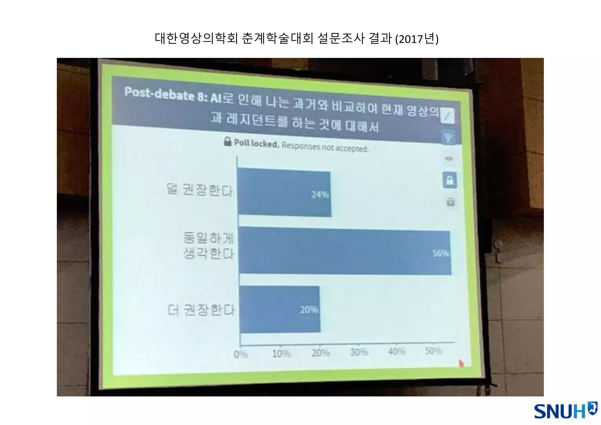 대한영상의학회 춘계학술대회 설문조사 결과 (2017년)
 