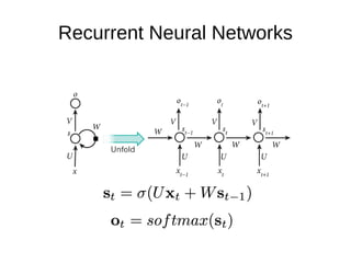 Recurrent Neural Networks
 