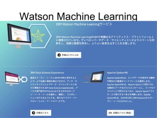 Watson Machine Learning
 