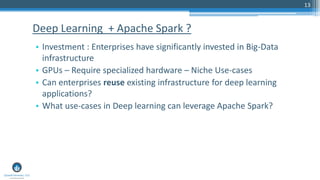 Deep learning and Apache Spark | PDF