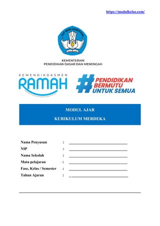 (Deep Learning) Modul Ajar Bahasa Indonesia Kelas 1 Kurikulum Merdeka ...