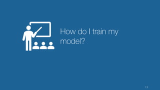 11
How do I train my
model?
 