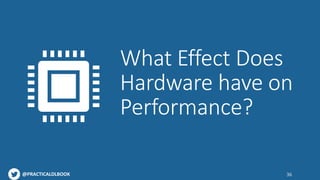 @PRACTICALDLBOOK 36
What Effect Does
Hardware have on
Performance?
 