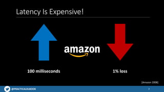 @PRACTICALDLBOOK
Latency Is Expensive!
7
100 milliseconds 1% loss
[Amazon 2008]
 
