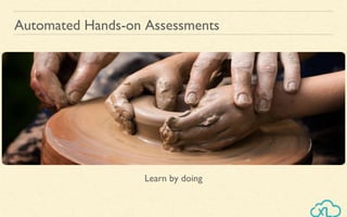 Automated Hands-on Assessments
Learn by doing
 
