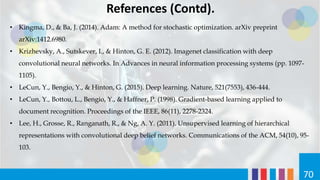 References (Contd).
• Li, Y., & Zhang, T. (2017). Deep neural mapping support vector machines. Neural Networks, 93,
185-19...
