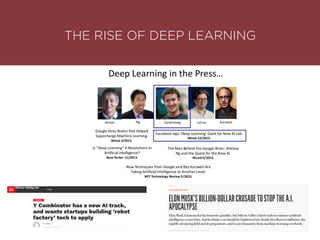 THE RISE OF DEEP LEARNING
 