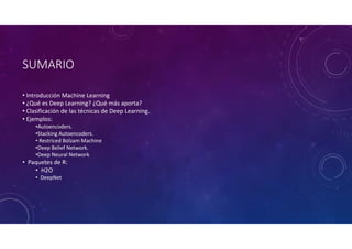 Deep Learning + R by Gabriel Valverde | PDF