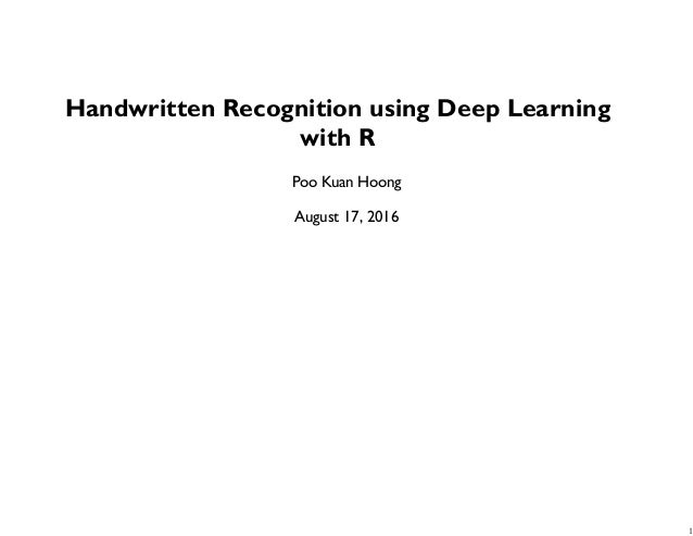 handwriting recognition using deep learning