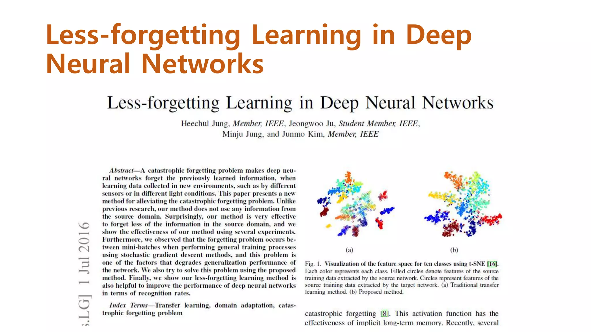 Less-forgetting Learning in Deep
Neural Networks
 