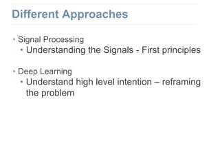 Deep learning takes on Signal Processing | PPTX