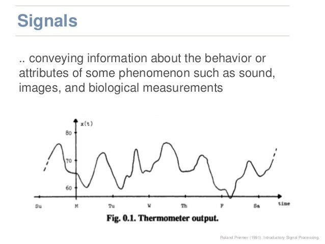 Deep learning takes on Signal Processing