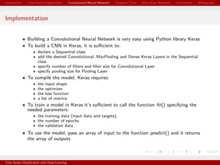 Time Series Classification with Deep Learning | Marco Del Pra | PPT