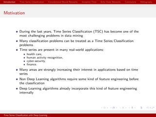 Time Series Classification with Deep Learning | Marco Del Pra | PDF