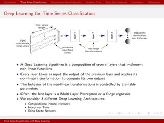 Time Series Classification with Deep Learning | Marco Del Pra | PPT