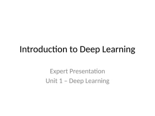 Comprehensive Introduction to Deep Learning: Concepts, Algorithms, and ...