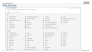 © 2020 IBM Corporation
IBM Cognitive Systems
Data Sources
43
 