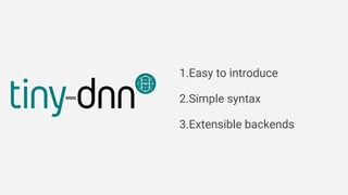 1.Easy to introduce
2.Simple syntax
3.Extensible backends
 