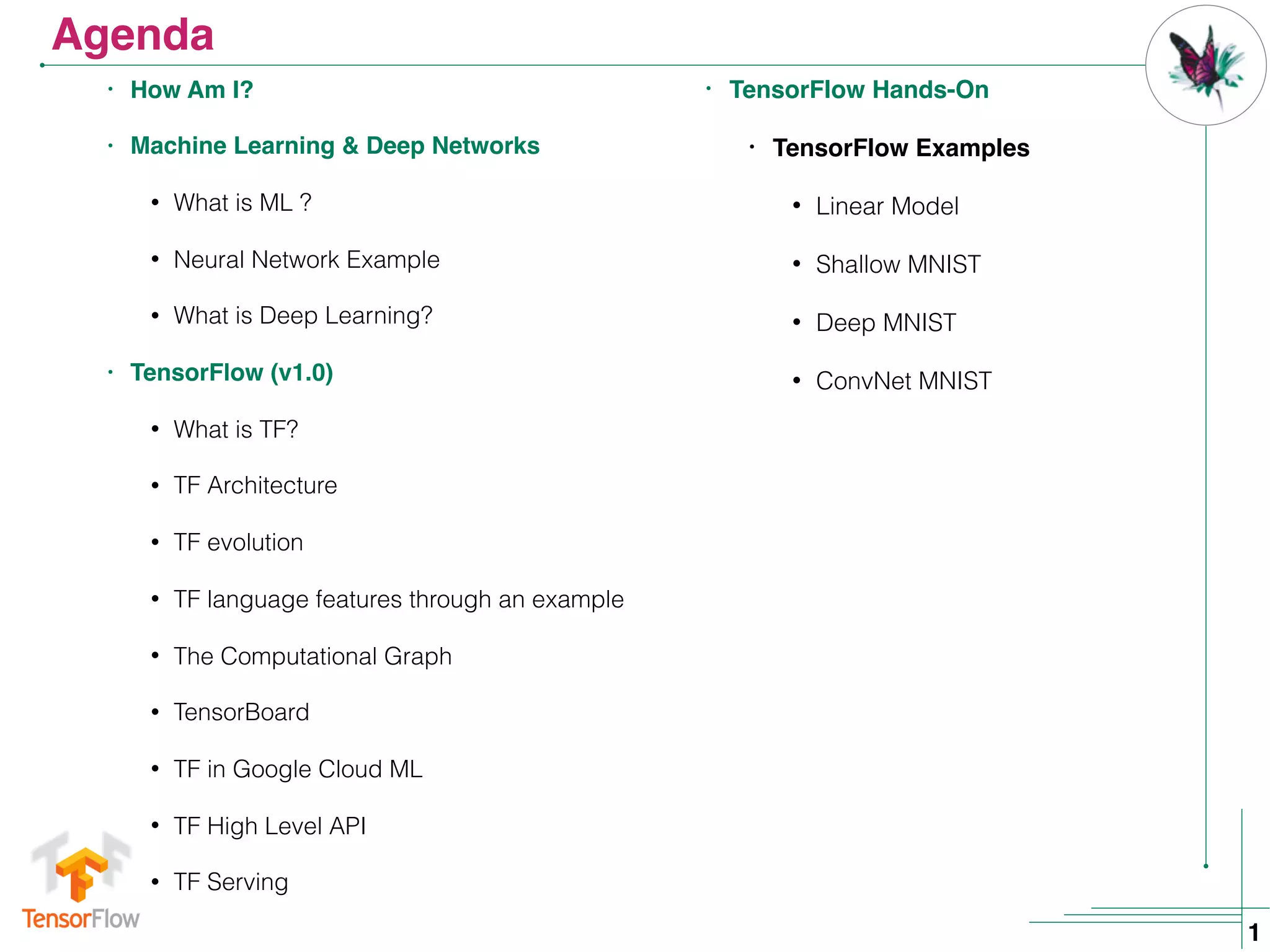Deep learning with TensorFlow | PPT