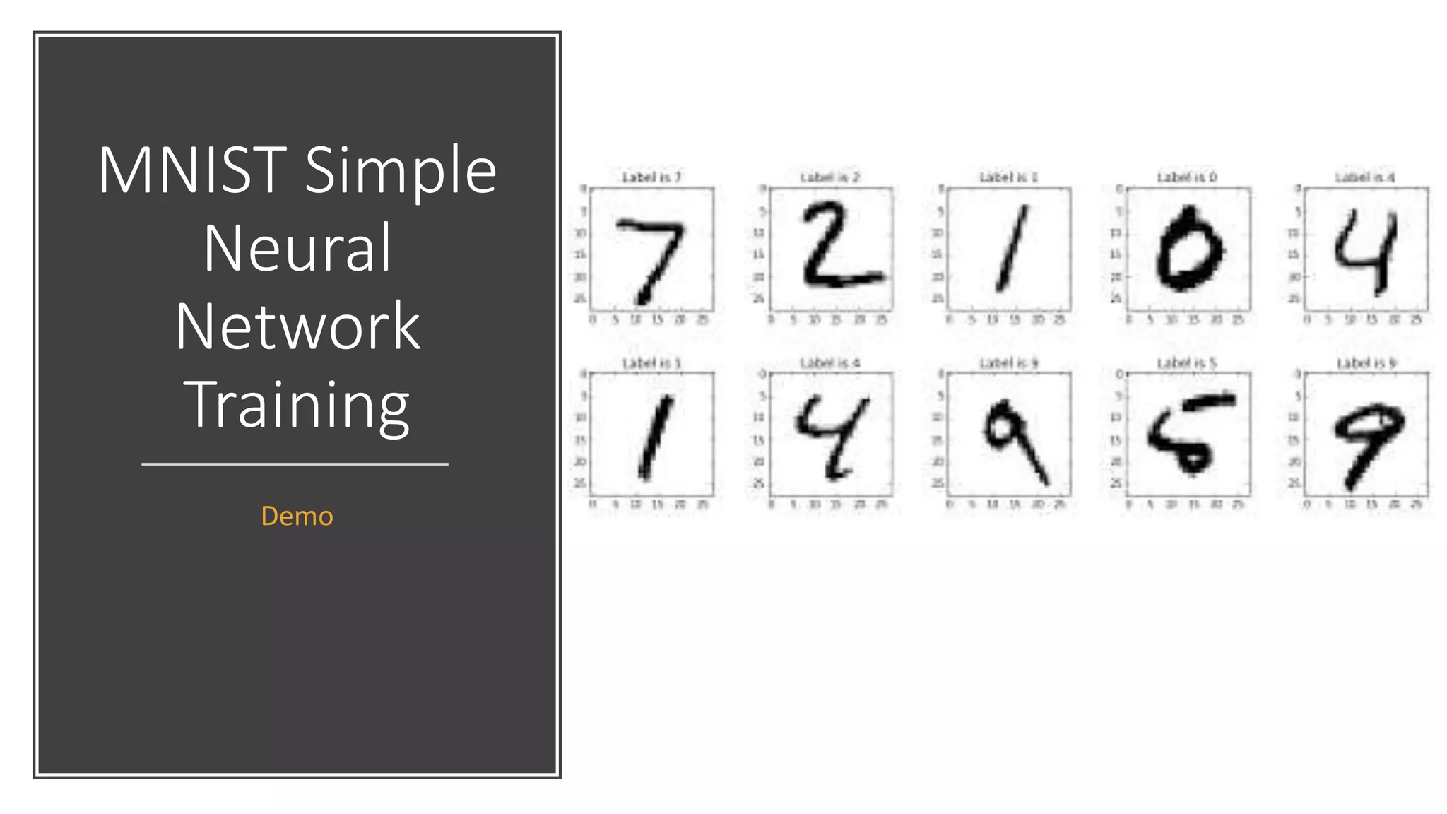 MNIST Simple
Neural
Network
Training
Demo
 