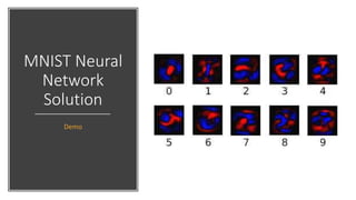 MNIST Neural
Network
Solution
Demo
 