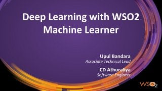 Deep Learning with WSO2 Machine Learner