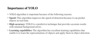 YOLO ( You Only Look Once) Deep Learning.pptx