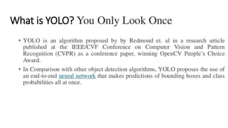 YOLO ( You Only Look Once) Deep Learning.pptx