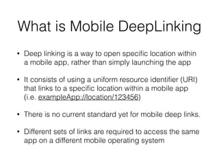 Deep linking | PDF