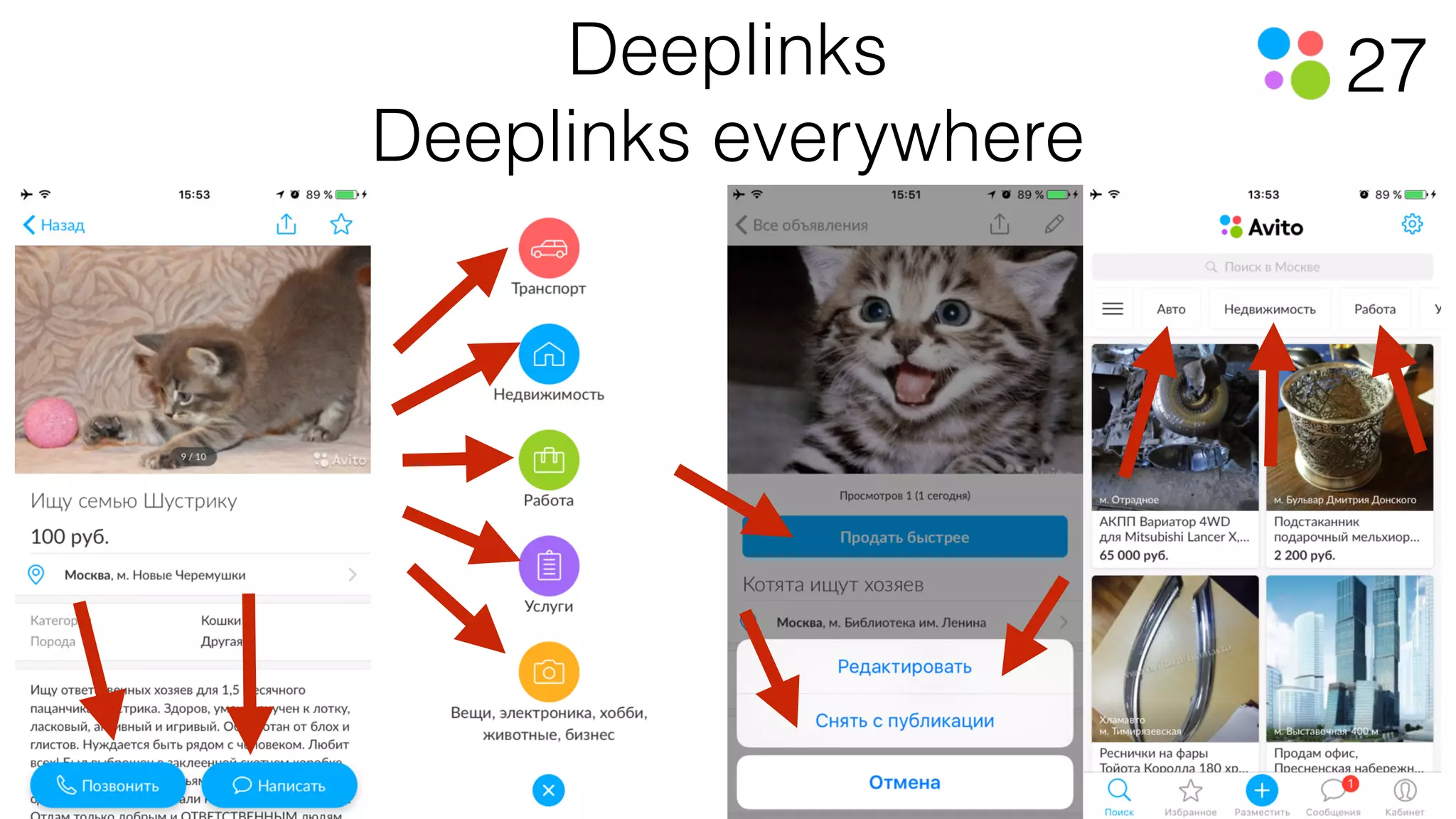 27Deeplinks
Deeplinks everywhere
 