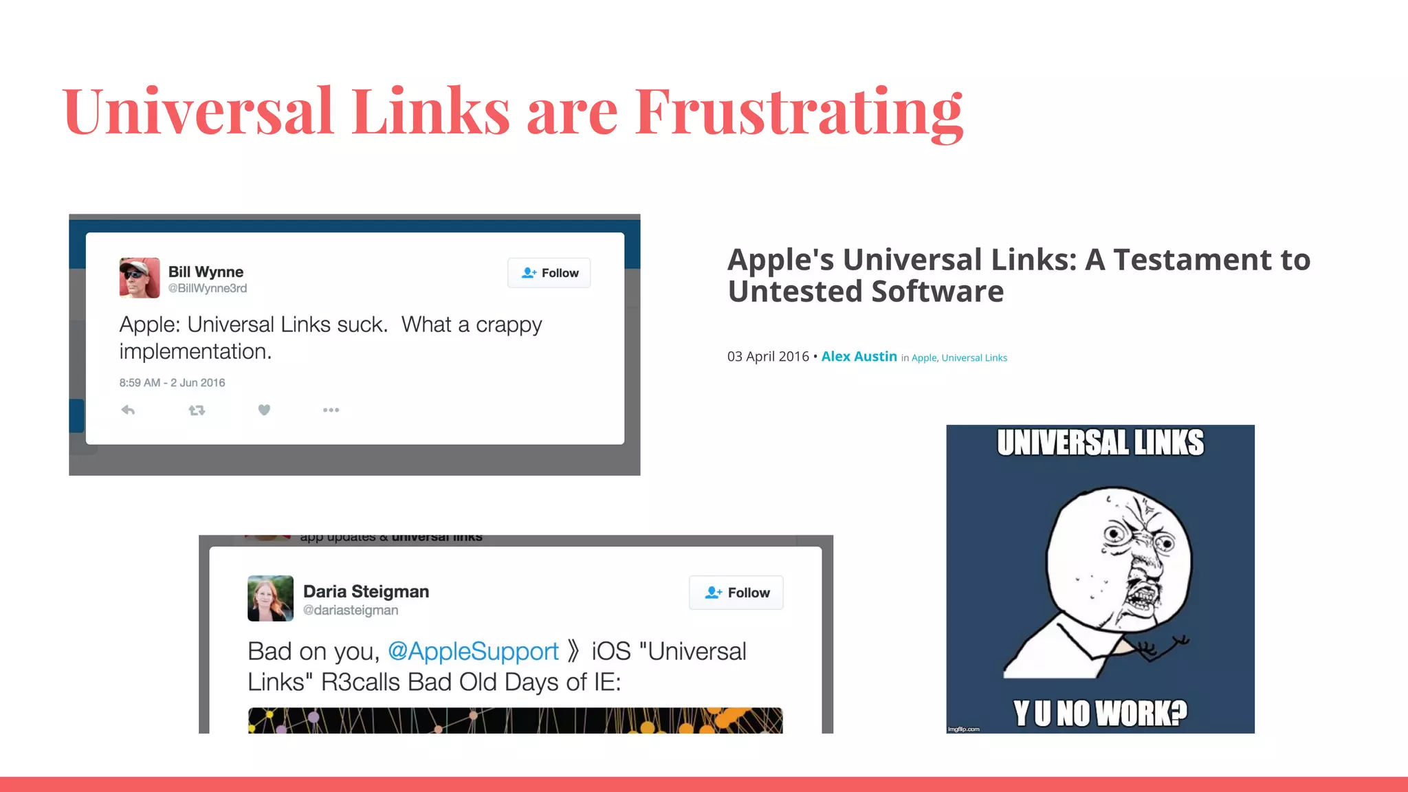Universal Links are Frustrating
 