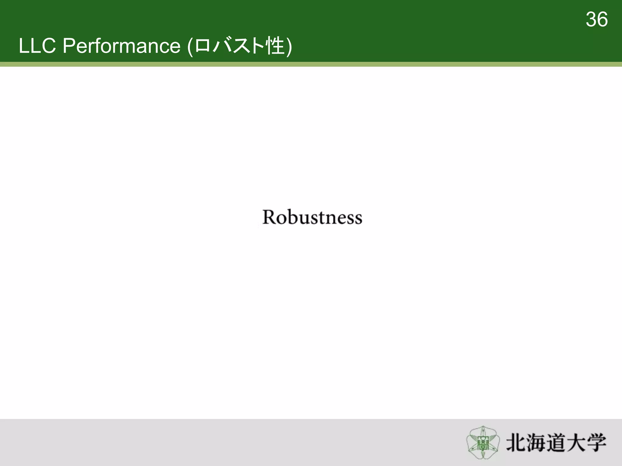 LLC Performance (ロバスト性)
36
 