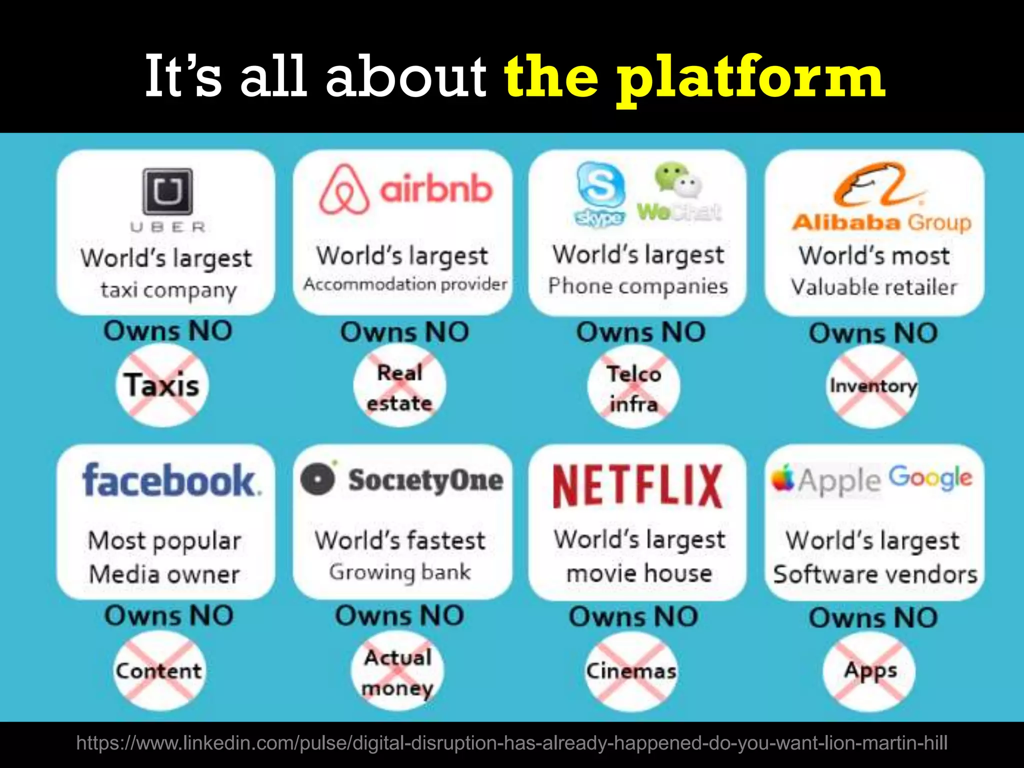 https://www.linkedin.com/pulse/digital-disruption-has-already-happened-do-you-want-lion-martin-hill
It’s all about the platform
 
