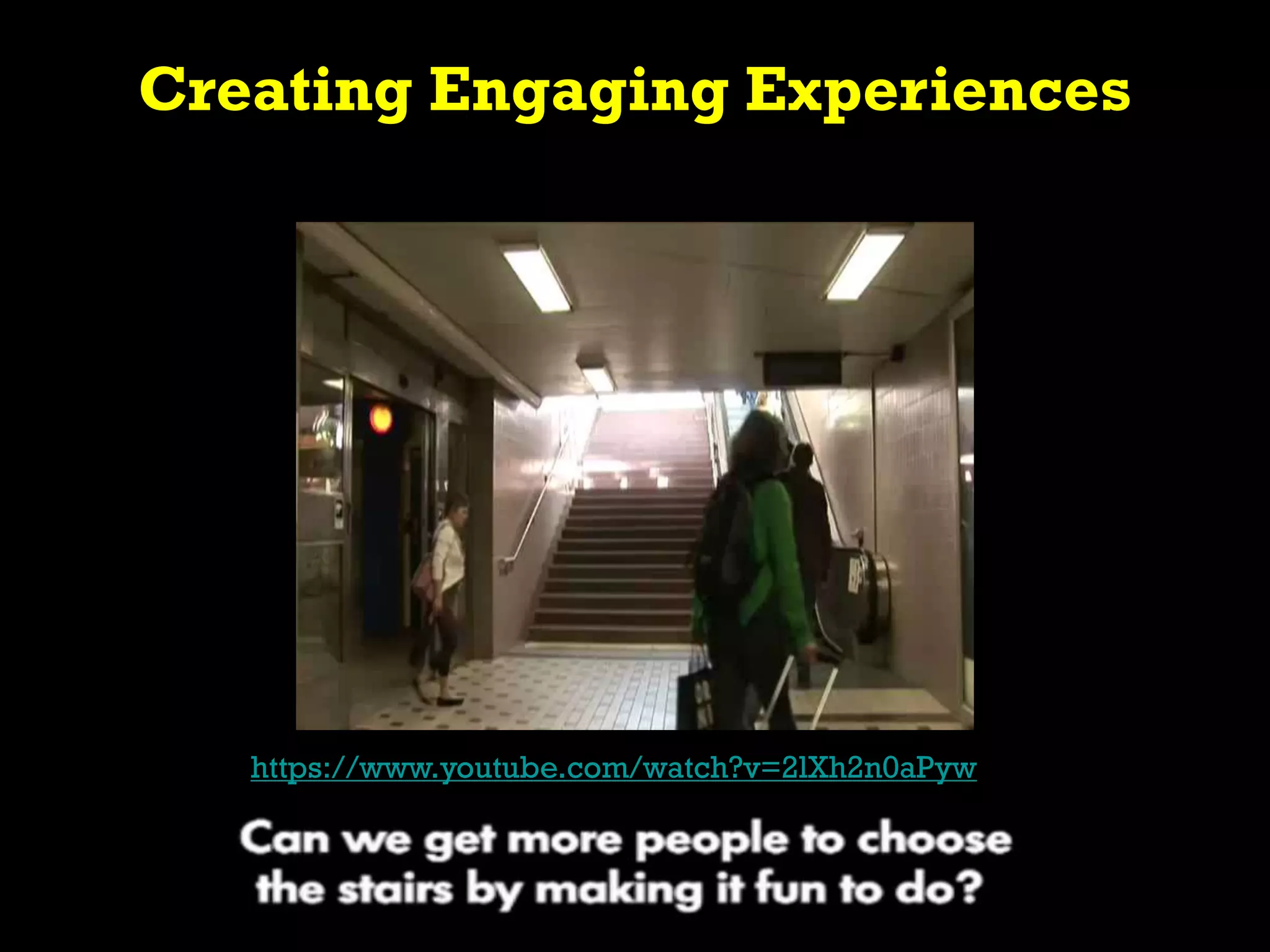 Creating Engaging Experiences
https://www.youtube.com/watch?v=2lXh2n0aPyw
 