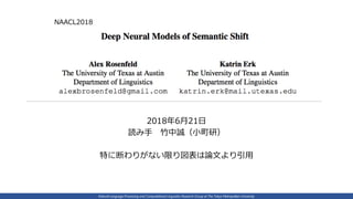 Natural Language Processing and Computational Linguistics Research Group at The Tokyo Metropolitan University
2018年6月21日
読...