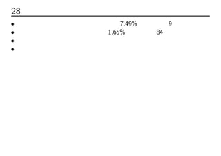 28 結果の比較
• ２層順伝播ネットワークはテスト誤差7.49%で学習時間9秒
• ３層パーセプトロンはテスト誤差1.65%で学習時間84分
• たった１層追加しただけで誤差激減
• その代わり学習時間激増
 