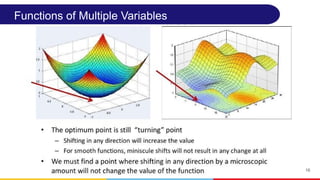 16
Functions of Multiple Variables
 