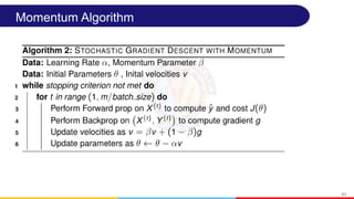 Momentum Algorithm
51
 
