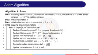 Adam Algorithm
70
 