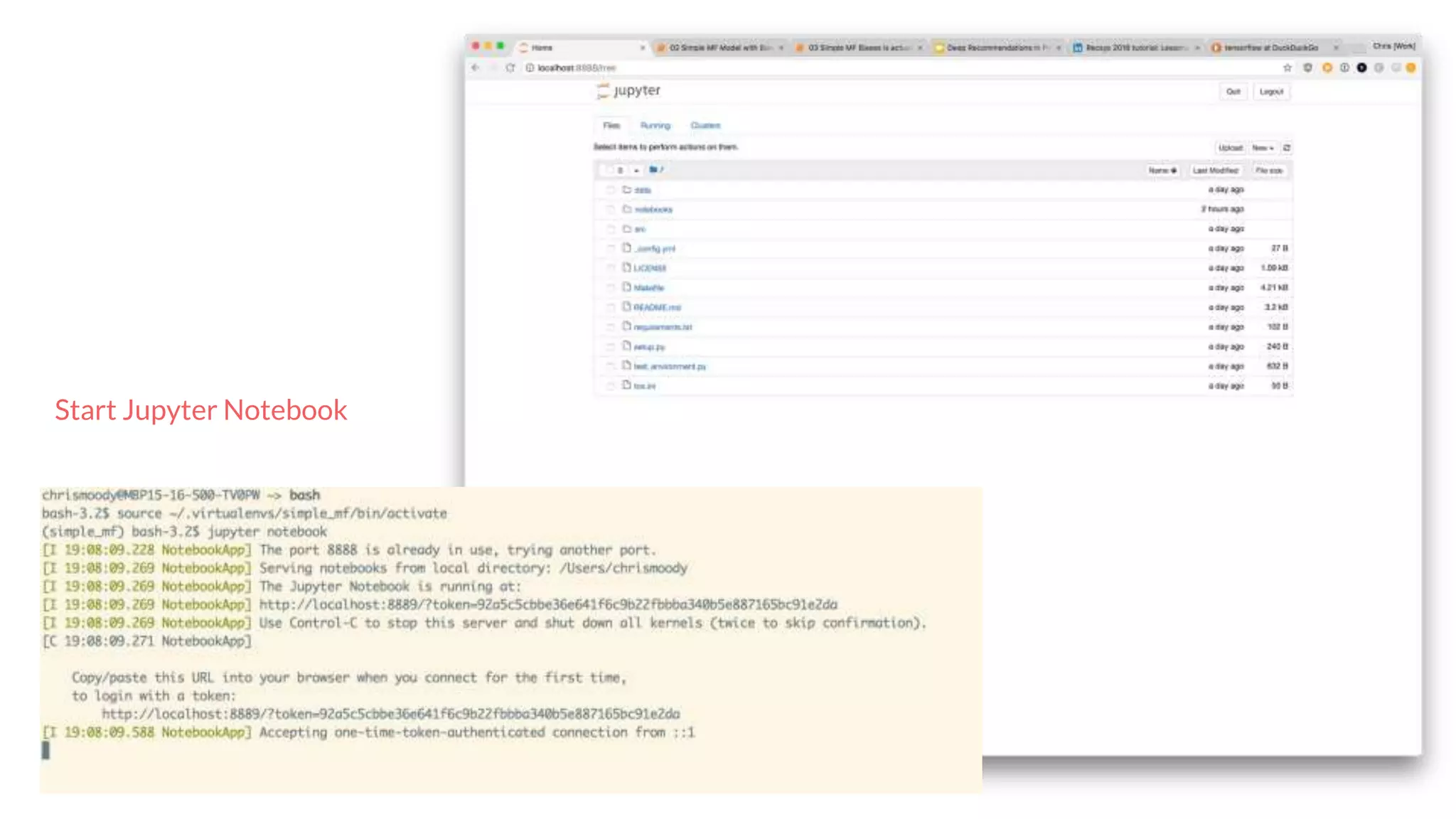 Start Jupyter Notebook
 